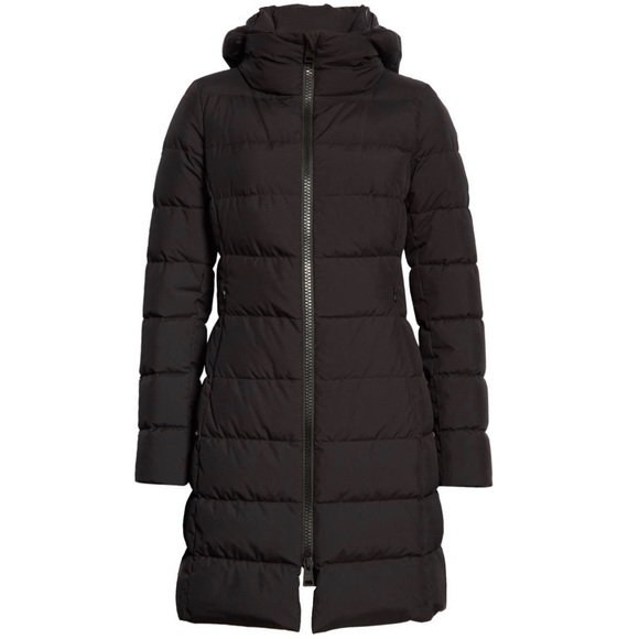 🖤SOLD🖤 Herno Laminar Water Repellent Hooded Down Puffer Coat BLACK, Sz 6 US/42 - Picture 5 of 12